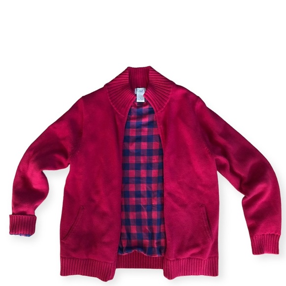 L.L Bean Vintage Red Zip Up Jacket | Sweater - Picture 4 of 4